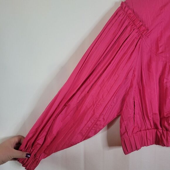 Retro Vibrant Pink Cropped Jacket - Picture 7 of 12